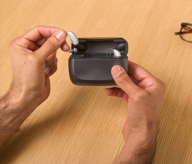 The Jabra Enhance Plus discreet hearing earbuds